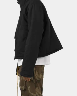 MNML Cropped Puffer Jacket Vintage Black -Champions Style 02040845 YV009 mens 0050