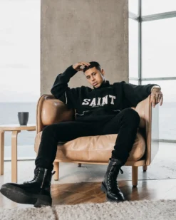 Saint Morta Provincial Sweater Black/White