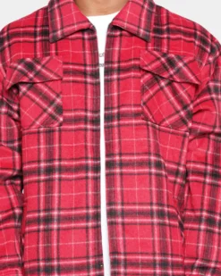 XXIII Charlie Flannel Jacket Red/Black -Champions Style 02041441 YR010 mens 030