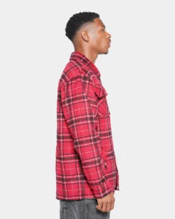 XXIII Charlie Flannel Jacket Red/Black -Champions Style 02041441 YR010 mens 050