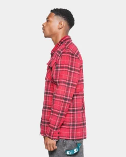 XXIII Charlie Flannel Jacket Red/Black -Champions Style 02041441 YR010 mens 060