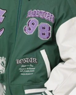 Loiter Ethereal Varsity Jacket Green 19 Loiter Ethereal Varsity Jacket Green -Champions Style 02041882 YG600 mens 00100