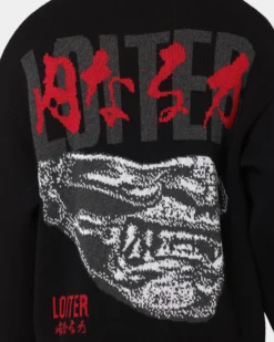 Loiter Honour Knit Sweater Black -Champions Style 02041900 YB001 mens 0050