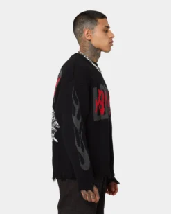 Loiter Honour Knit Sweater Black -Champions Style 02041900 YB001 mens 0060