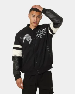 Carré Leo Varsity Jacket Black -Champions Style 02041924 YB001 mens 0010