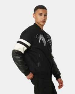 Carré Leo Varsity Jacket Black -Champions Style 02041924 YB001 mens 0060