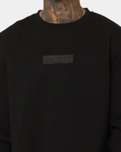 Saint Morta Meteor Long Sleeve T-Shirt Black -Champions Style 02042261 YB001 mens 0030