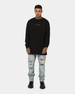 Saint Morta Meteor Long Sleeve T-Shirt Black -Champions Style 02042261 YB001 mens 0070