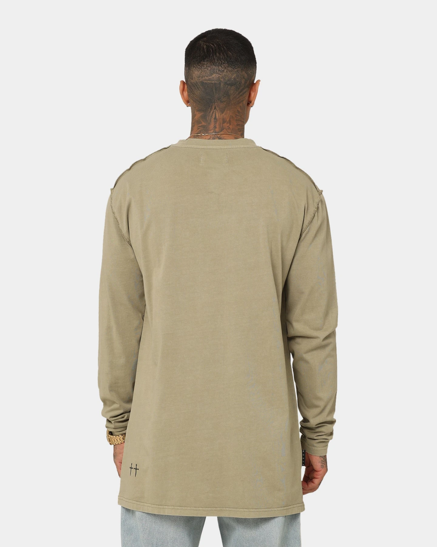 Saint Morta Meteor Long Sleeve T-Shirt Vintage Khaki 4 Saint Morta Meteor Long Sleeve T-Shirt Vintage Khaki - Image 4