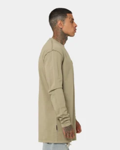 Saint Morta Meteor Long Sleeve T-Shirt Vintage Khaki 13 Saint Morta Meteor Long Sleeve T-Shirt Vintage Khaki -Champions Style 02042261 YV064 mens 0050