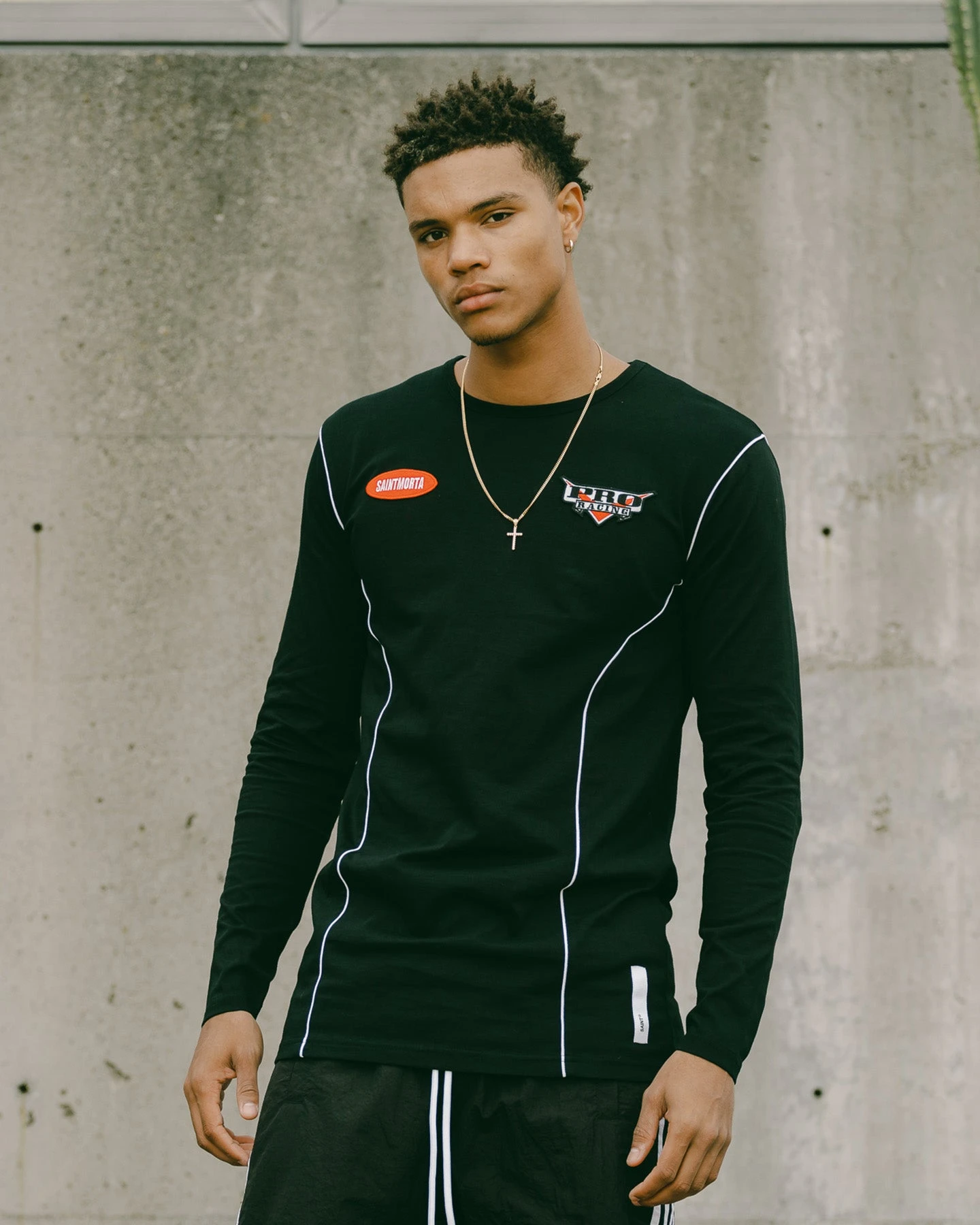 Saint Morta Pro Racing Long Sleeve T-Shirt Black 3 Saint Morta Pro Racing Long Sleeve T-Shirt Black - Image 3