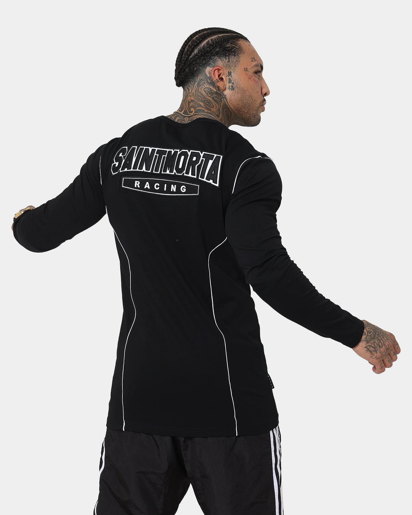 Saint Morta Pro Racing Long Sleeve T-Shirt Black 1 Saint Morta Pro Racing Long Sleeve T-Shirt Black
