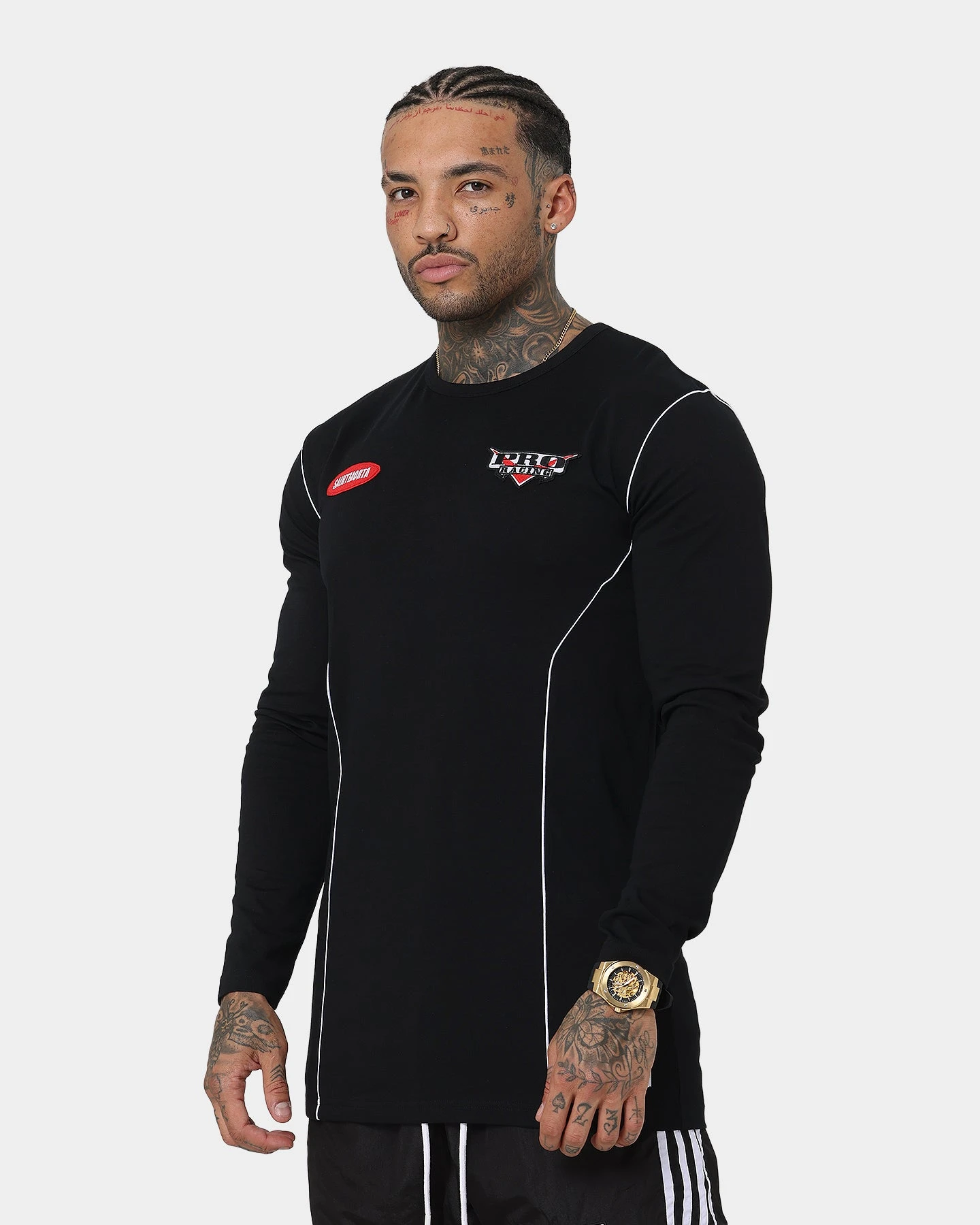 Saint Morta Pro Racing Long Sleeve T-Shirt Black 2 Saint Morta Pro Racing Long Sleeve T-Shirt Black - Image 2