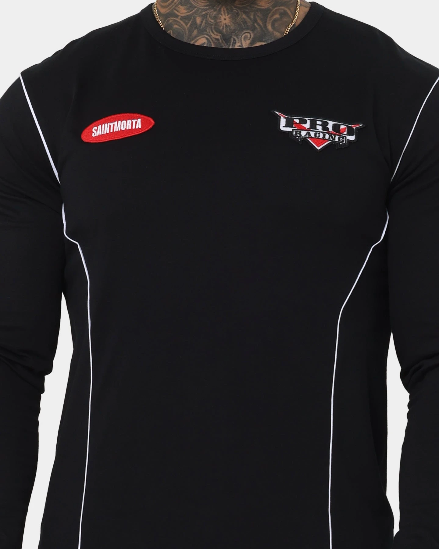 Saint Morta Pro Racing Long Sleeve T-Shirt Black 6 Saint Morta Pro Racing Long Sleeve T-Shirt Black - Image 6