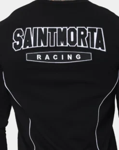 Saint Morta Pro Racing Long Sleeve T-Shirt Black 17 Saint Morta Pro Racing Long Sleeve T-Shirt Black -Champions Style 02042352 YB001 mens 050