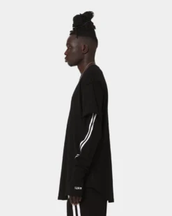 The Anti Order Anti Sport Layered Long Sleeve T-Shirt Black/White -Champions Style 02042517 YB012 mens 060