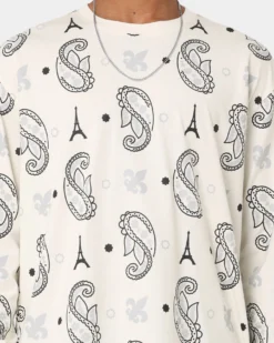 Carré Big Bandana Oversized T-Shirt Off White -Champions Style 02042713 YO007 mens 0030