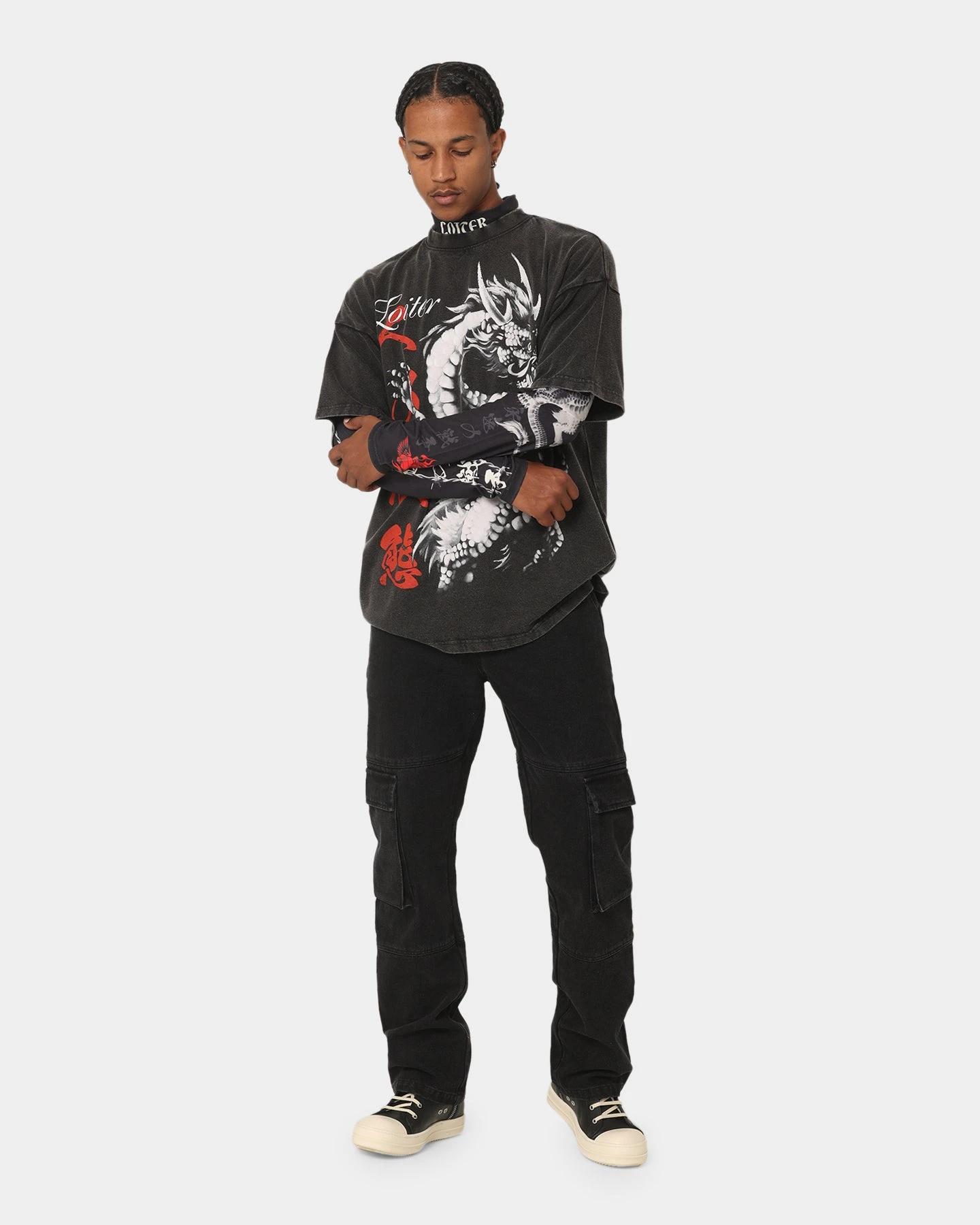 Loiter Drago Long Sleeve T-Shirt Black 3 Loiter Drago Long Sleeve T-Shirt Black - Image 3
