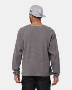 MNML Heavy Thermal Long Sleeve T-Shirt Black -Champions Style 02042876 YB001 mens 0040