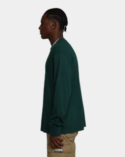 MNML Every Day Long Sleeve T-Shirt Green -Champions Style 02042893 YG600 mens 0060