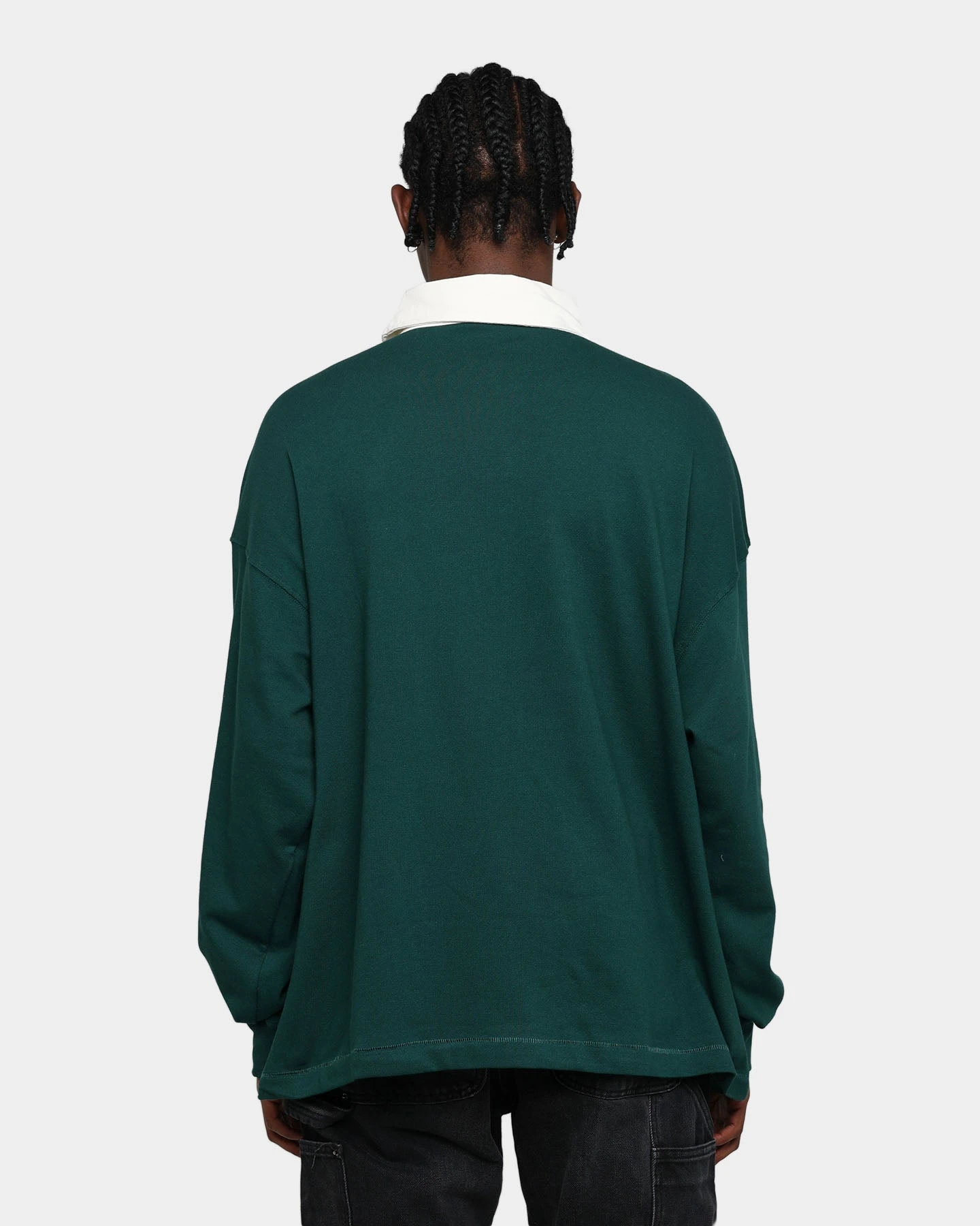 MNML Oversized Rugby Shirt Green 4 MNML Oversized Rugby Shirt Green - Image 4