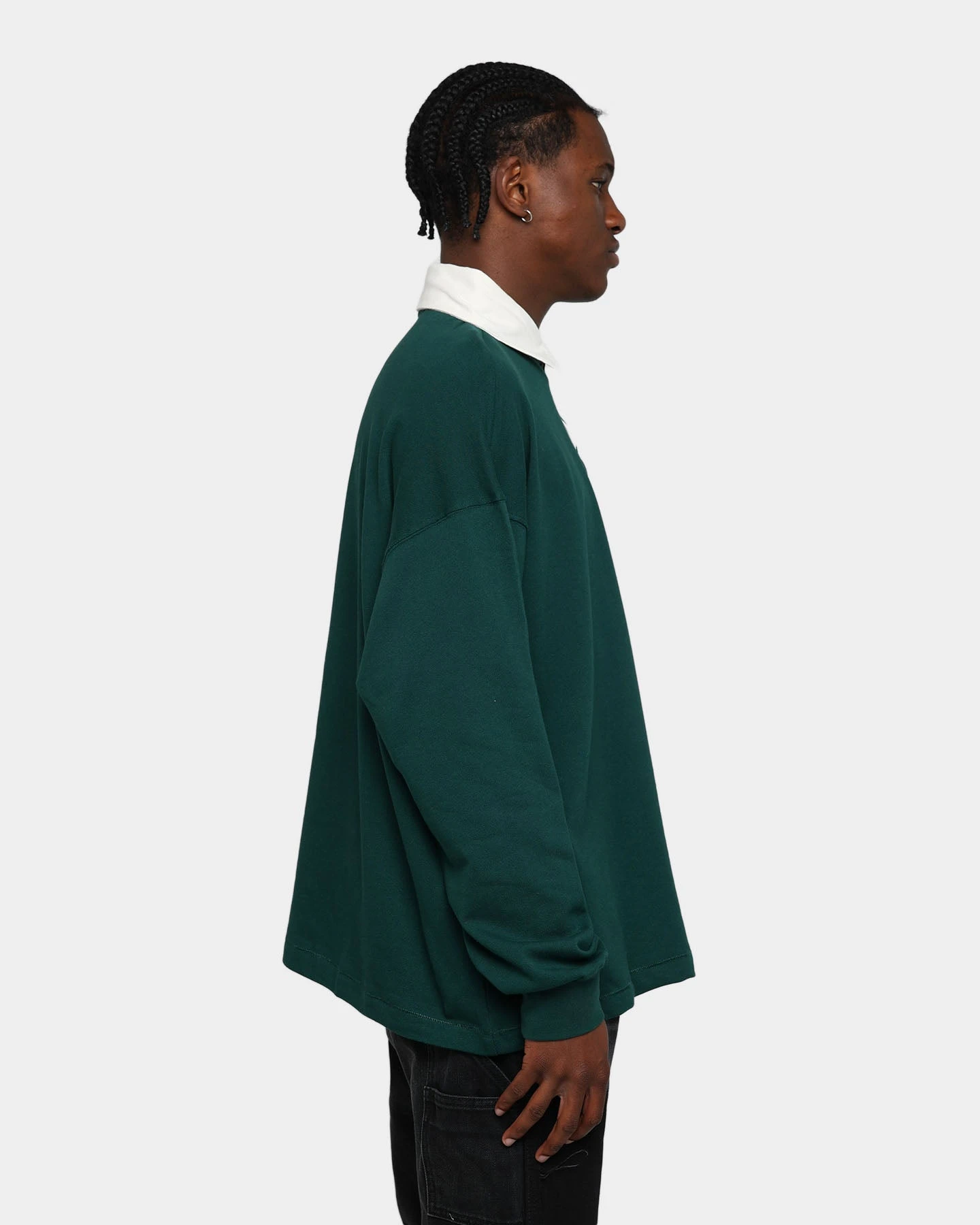 MNML Oversized Rugby Shirt Green 5 MNML Oversized Rugby Shirt Green - Image 5