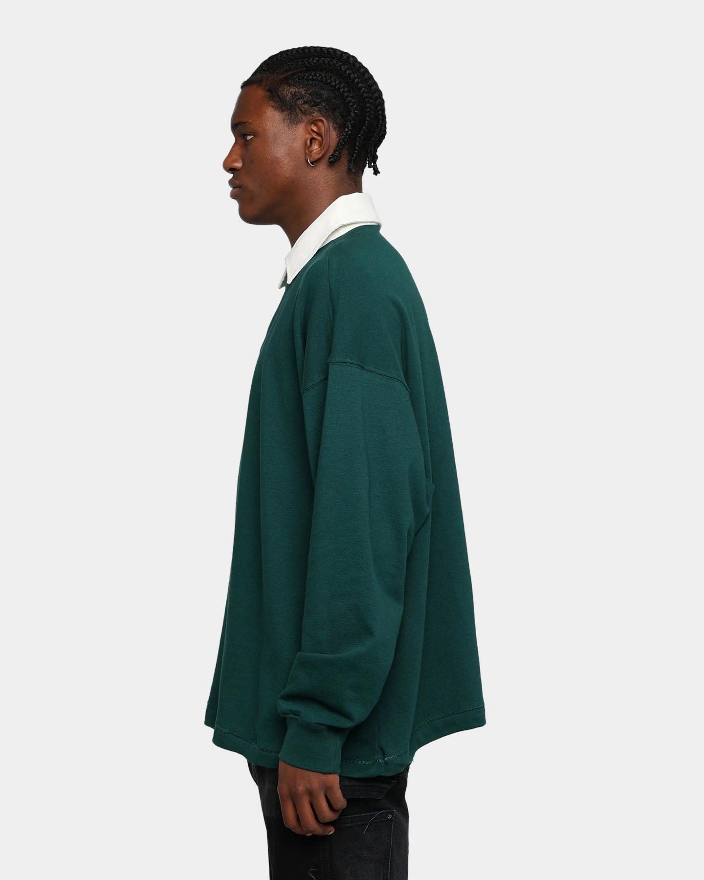 MNML Oversized Rugby Shirt Green 6 MNML Oversized Rugby Shirt Green - Image 6