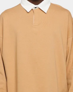 MNML Oversized Rugby Shirt Khaki -Champions Style 02042904 YK001 mens 0030