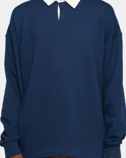 MNML Oversized Rugby Shirt Navy -Champions Style 02042905 YN200 mens 0030
