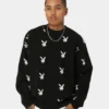 Playboy By CK Bunny Knit Sweater Black