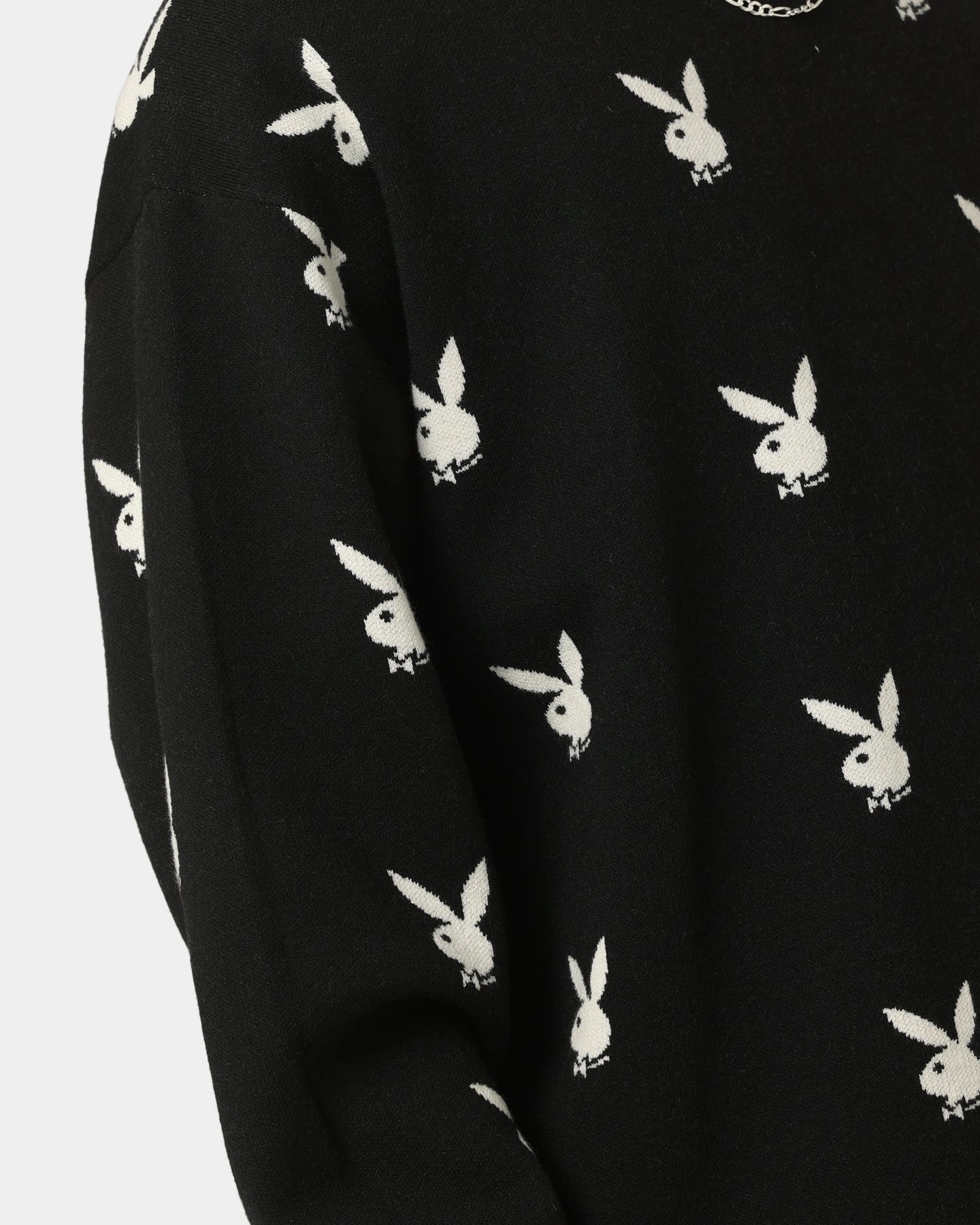 Playboy By CK Bunny Knit Sweater Black 7 Playboy By CK Bunny Knit Sweater Black - Image 7