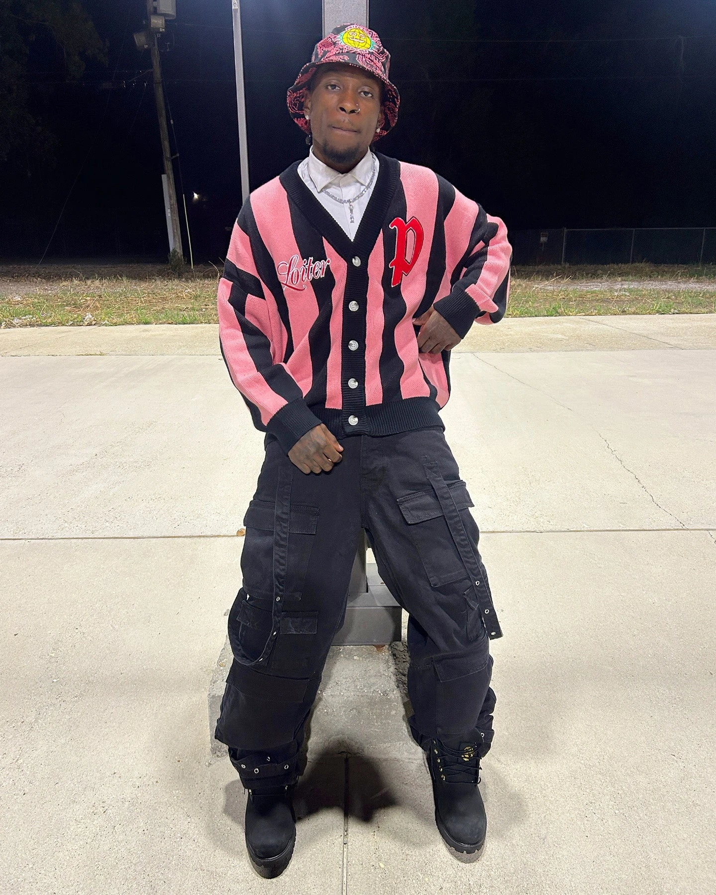 Loiter Paradise Cardigan Pink 2 Loiter Paradise Cardigan Pink - Image 2