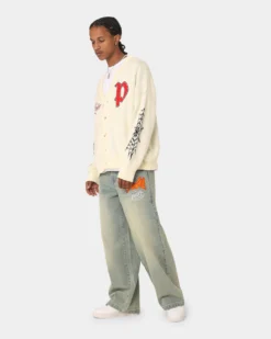 Loiter Spider Cardigan Cream 13 Loiter Spider Cardigan Cream -Champions Style 02043428 YC600 mens 0030