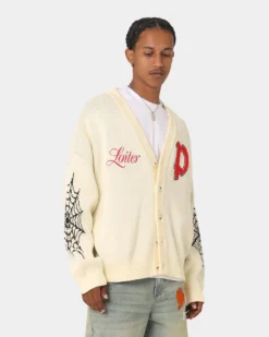 Loiter Spider Cardigan Cream 16 Loiter Spider Cardigan Cream -Champions Style 02043428 YC600 mens 0060