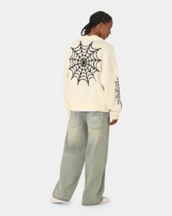 Loiter Spider Cardigan Cream 18 Loiter Spider Cardigan Cream -Champions Style 02043428 YC600 mens 0080