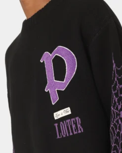 Loiter Paradise Knit Sweater Black -Champions Style 02043455 YB001 mens 0080