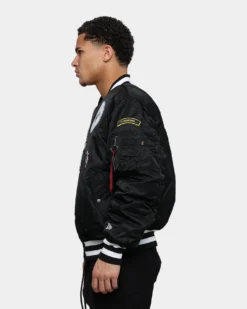 New Era Los Angeles Dodgers Varsity Jacket Black -Champions Style 02044006 YB001 mens 0070