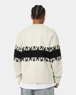 Playboy By CK Cozy Knit Sweater V2 Off White/Black 10 Playboy By CK Cozy Knit Sweater V2 Off White/Black -Champions Style 02044056 YO240 mens 0040