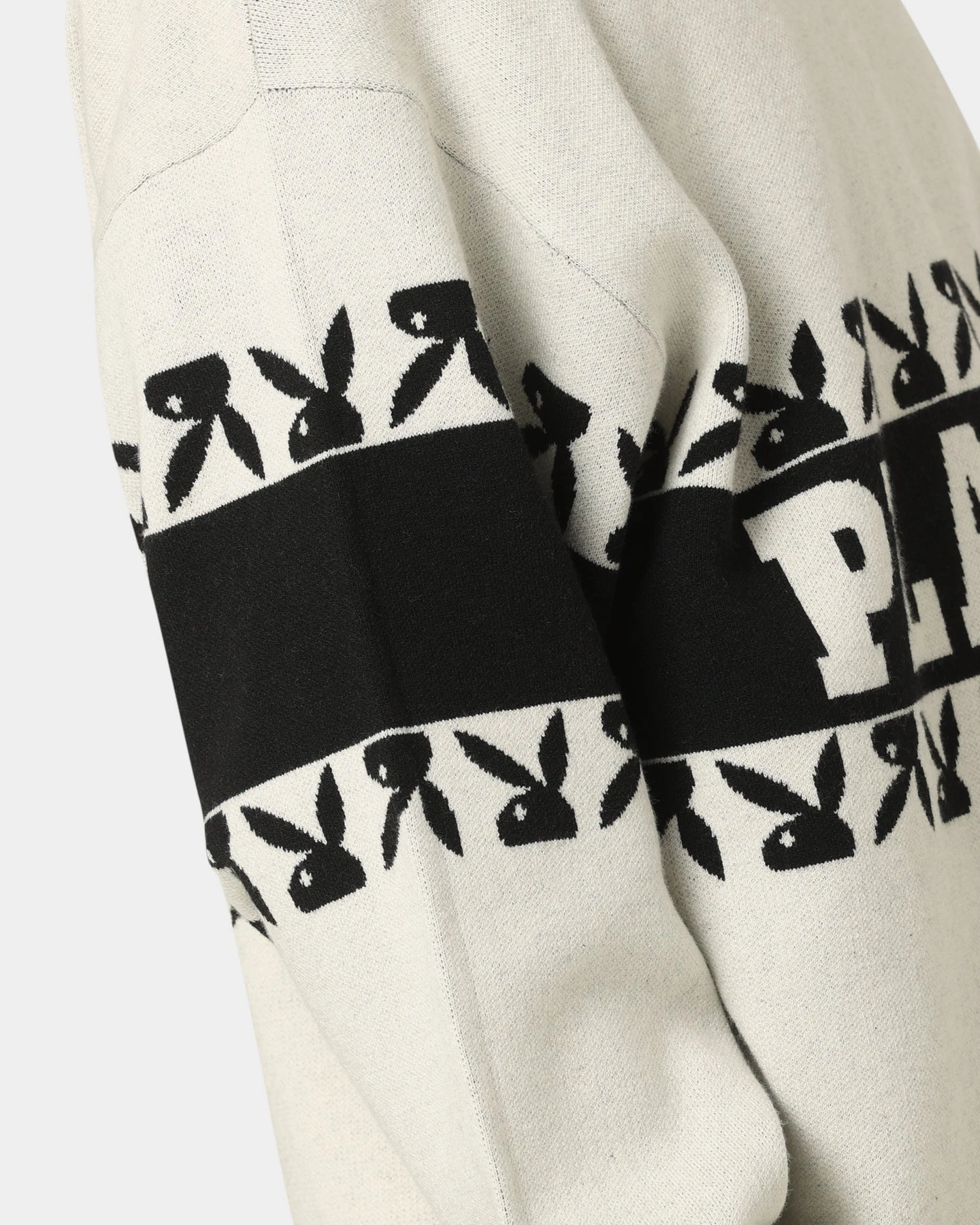 Playboy By CK Cozy Knit Sweater V2 Off White/Black 7 Playboy By CK Cozy Knit Sweater V2 Off White/Black - Image 7