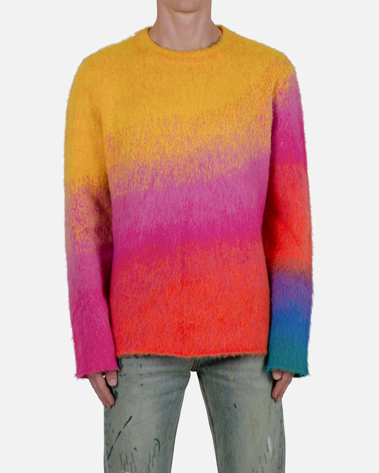 MNML Brushed Gradient Sweater Multi-Coloured 2 MNML Brushed Gradient Sweater Multi-Coloured - Image 2