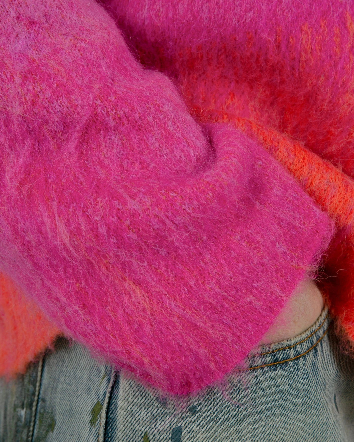 MNML Brushed Gradient Sweater Multi-Coloured 7 MNML Brushed Gradient Sweater Multi-Coloured - Image 7