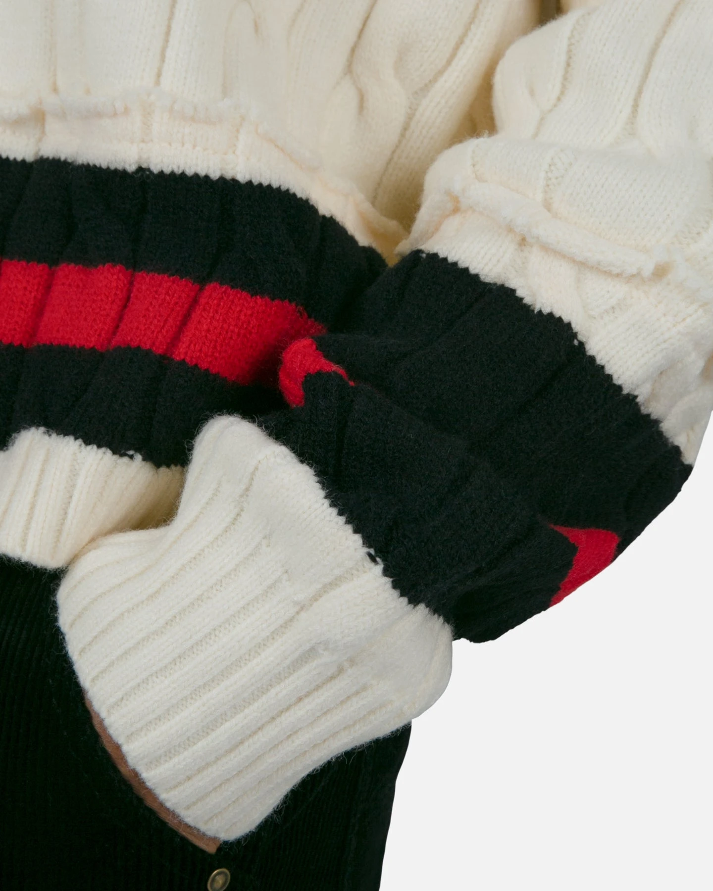 MNML Classic V Neck Sweater Off White 7 MNML Classic V Neck Sweater Off White - Image 7