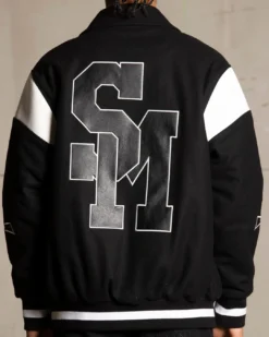 Saint Morta La Rambla Varsity Jacket Black/White 17 Saint Morta La Rambla Varsity Jacket Black/White -Champions Style 02044949 YB012 mens 00050