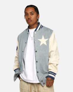 Pro Standard Dallas Cowboys Varsity Denim Jacket Denim/Linen