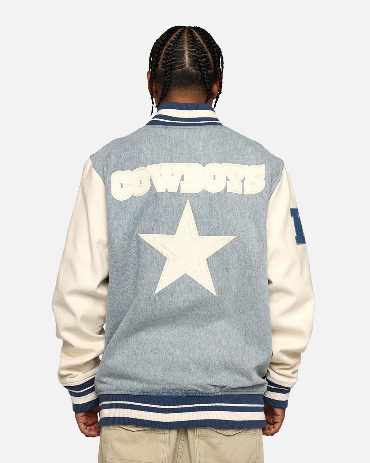 Pro Standard Dallas Cowboys Varsity Denim Jacket Denim/Linen 5 Pro Standard Dallas Cowboys Varsity Denim Jacket Denim/Linen - Image 5