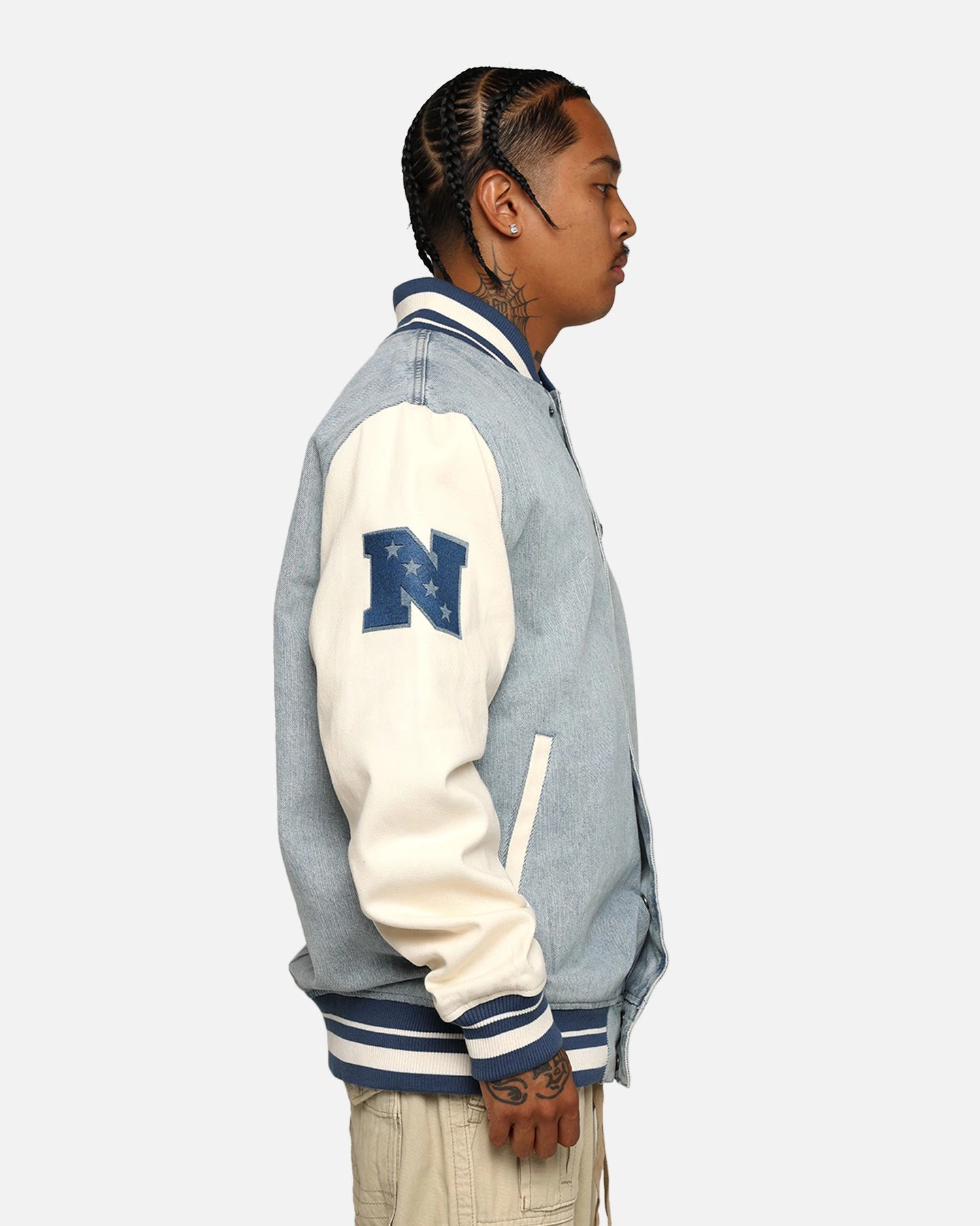 Pro Standard Dallas Cowboys Varsity Denim Jacket Denim/Linen 6 Pro Standard Dallas Cowboys Varsity Denim Jacket Denim/Linen - Image 6