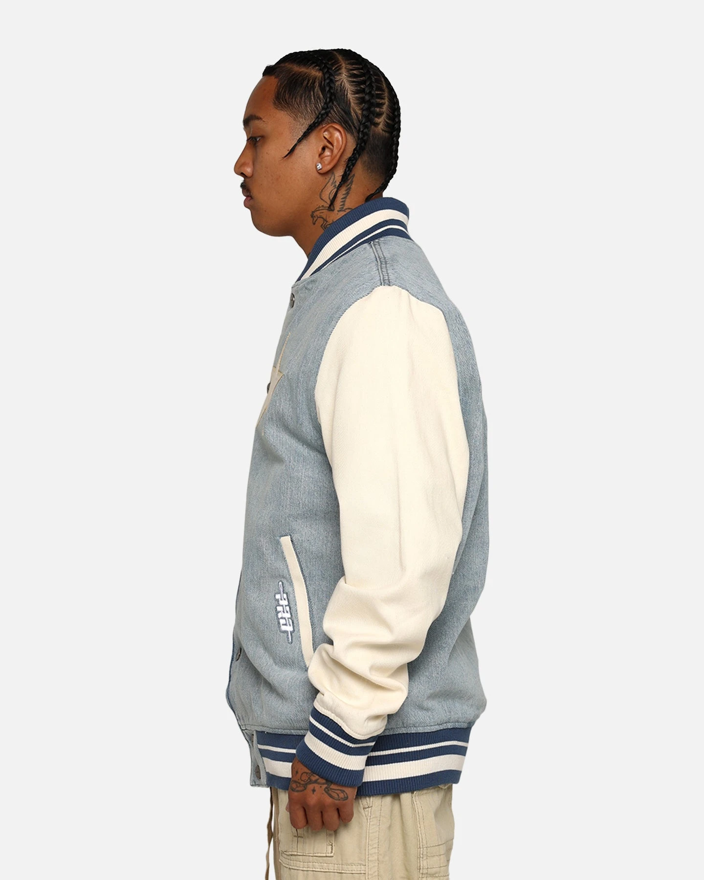 Pro Standard Dallas Cowboys Varsity Denim Jacket Denim/Linen 7 Pro Standard Dallas Cowboys Varsity Denim Jacket Denim/Linen - Image 7