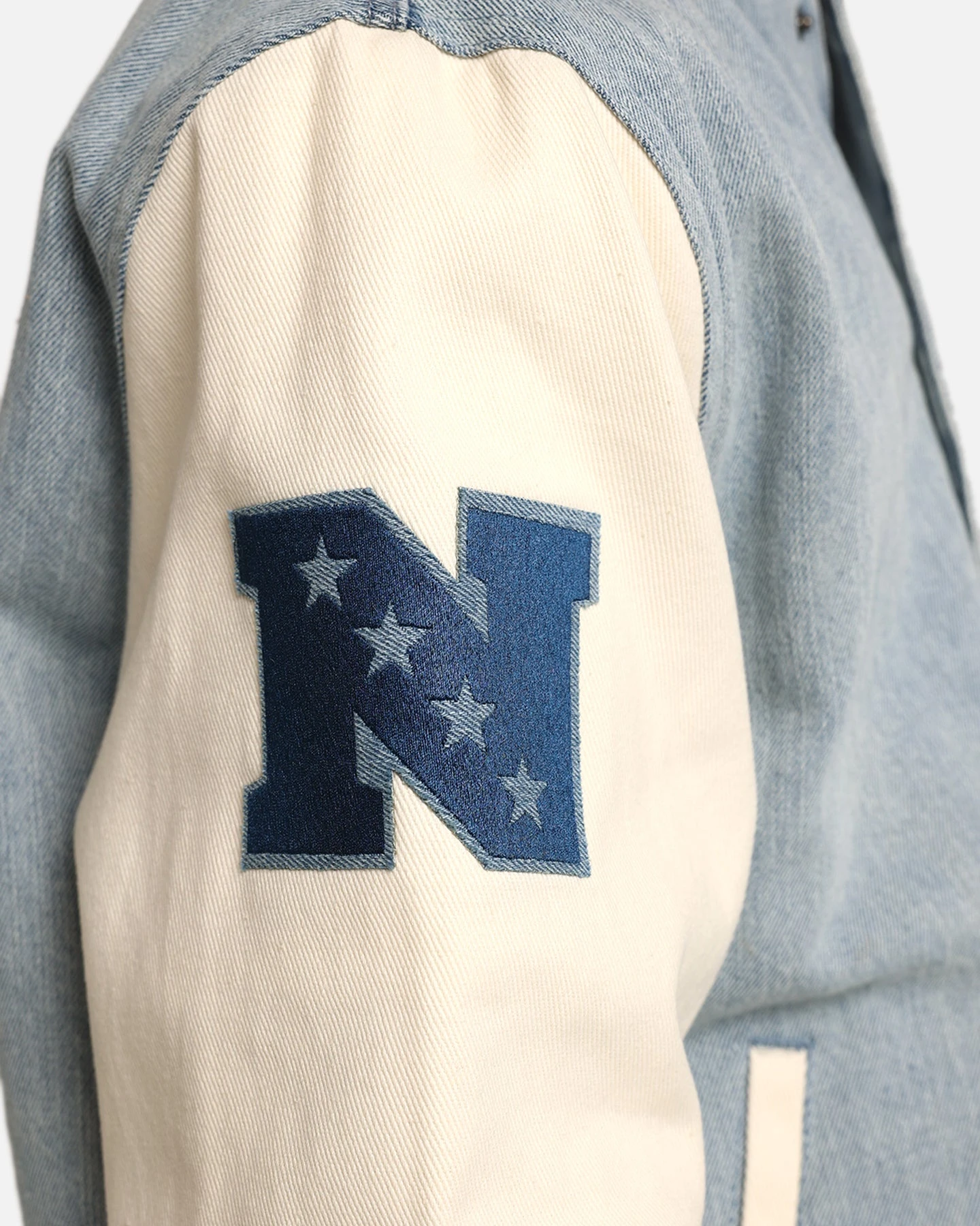 Pro Standard Dallas Cowboys Varsity Denim Jacket Denim/Linen 10 Pro Standard Dallas Cowboys Varsity Denim Jacket Denim/Linen - Image 10