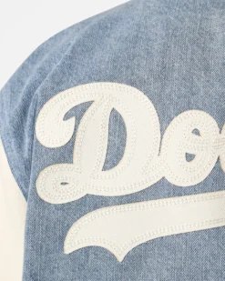 Pro Standard Los Angeles Dodgers Varsity Blue Jacket Denim/Linen -Champions Style 02045224 YD911 mens 00080