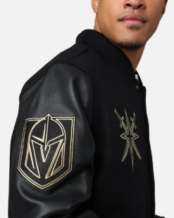 Pro Standard Vegas Golden Knights 'Black & Gold' Varsity Jacket Jet Black 21 Pro Standard Vegas Golden Knights 'Black & Gold' Varsity Jacket Jet Black -Champions Style 02045242 YB339 mens 000100